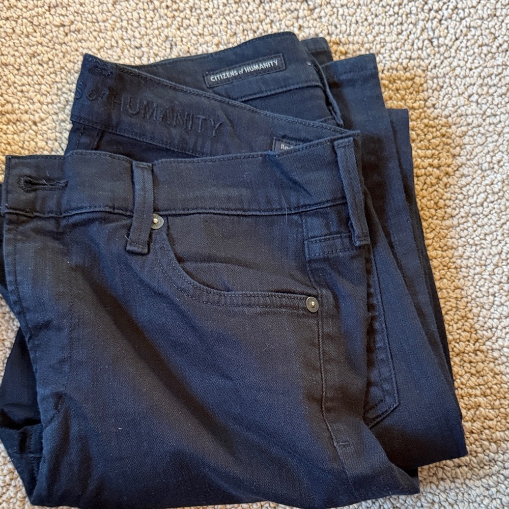 Citizens Of Humanity Women's High Rise Jeans - Dark Blue